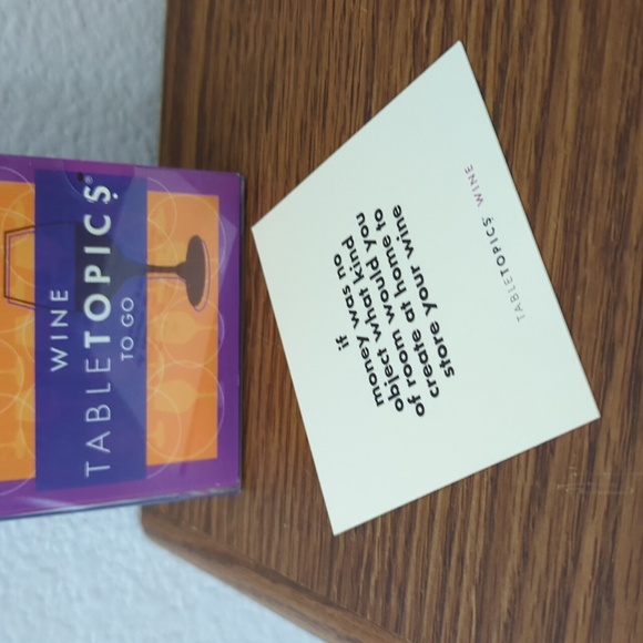 Wine Lover Bundle Bag Towel Pourer & TableTopics Cards - Picture 10 of 10